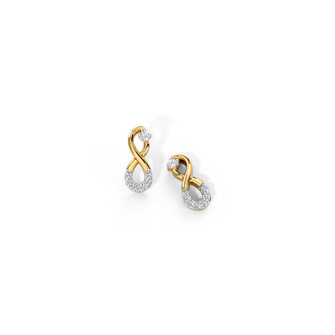 Ira Infinity Diamond Hoop Earrings