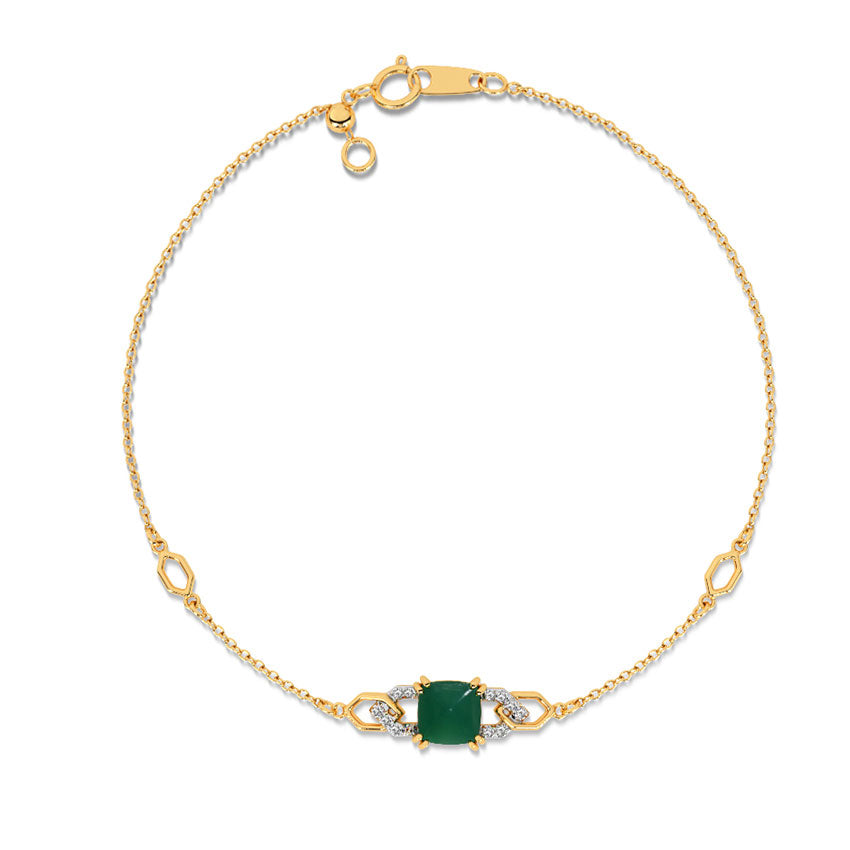 Glitter Gemstone Adjustable Bracelet