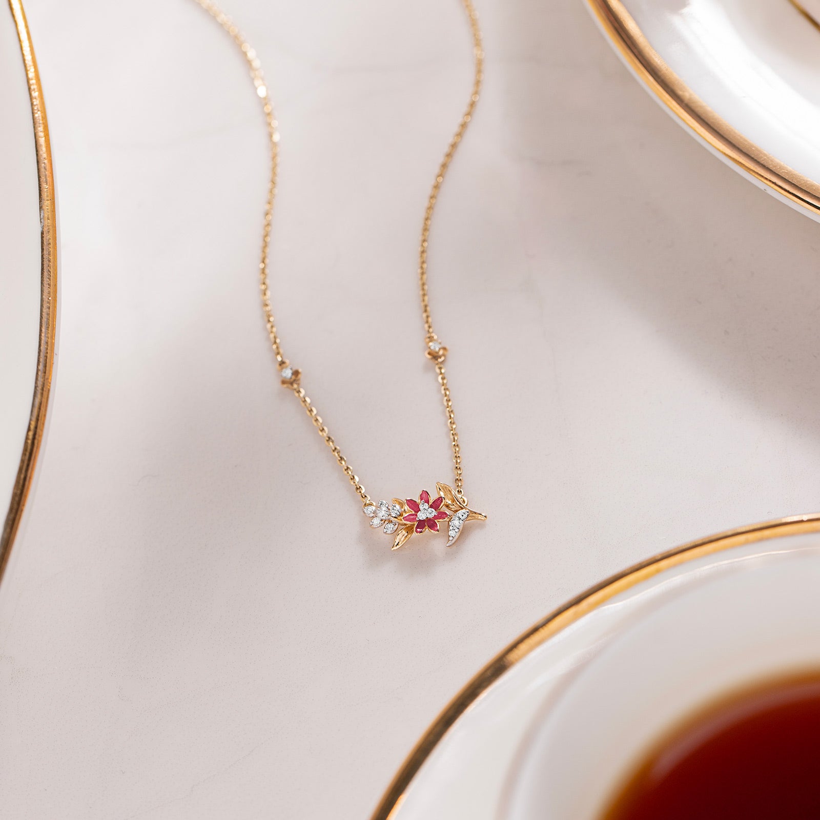 Petals of Elegance Diamond Necklace