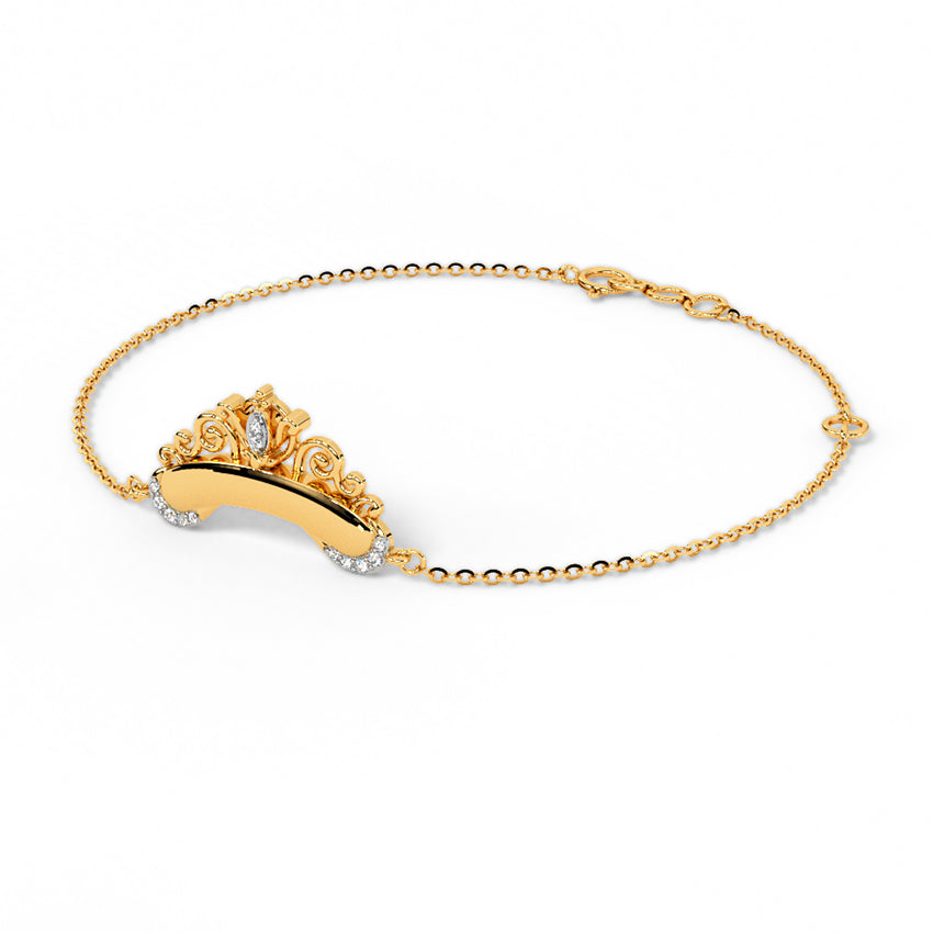 Cinderella Persoanlised Crown Bracelet