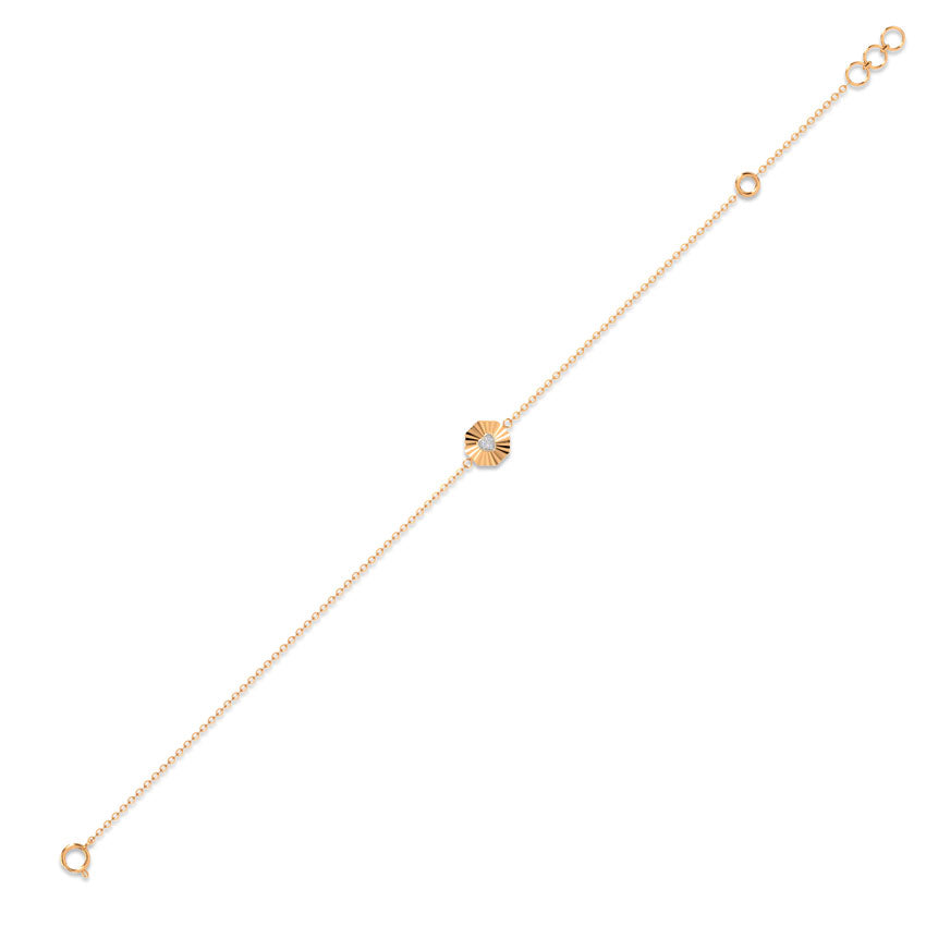 Starburst Heart Diamond Bracelet