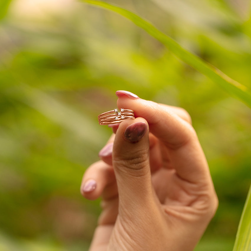 Triune Sparkle Diamond Ring