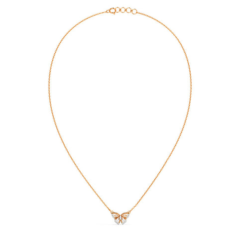 Fluttering Papillon Diamond Necklace