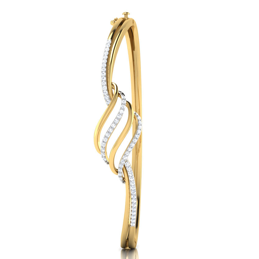 Lorra Curved Diamond Bracelet