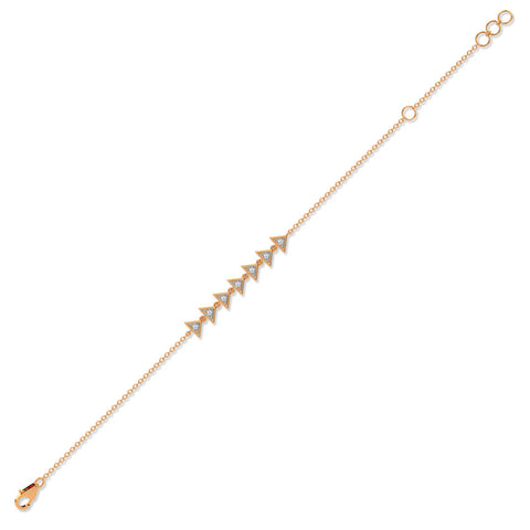 Tri Linear Diamond Bracelet