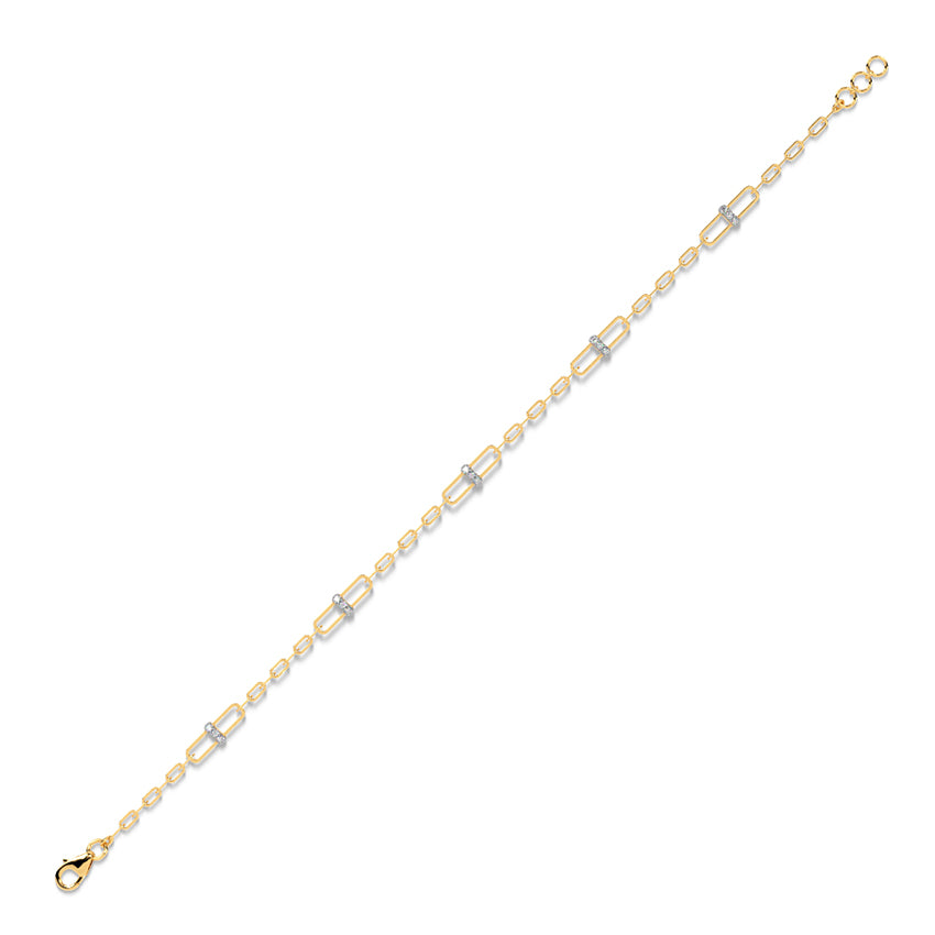 Cuban Chain Diamond Tennis Bracelet