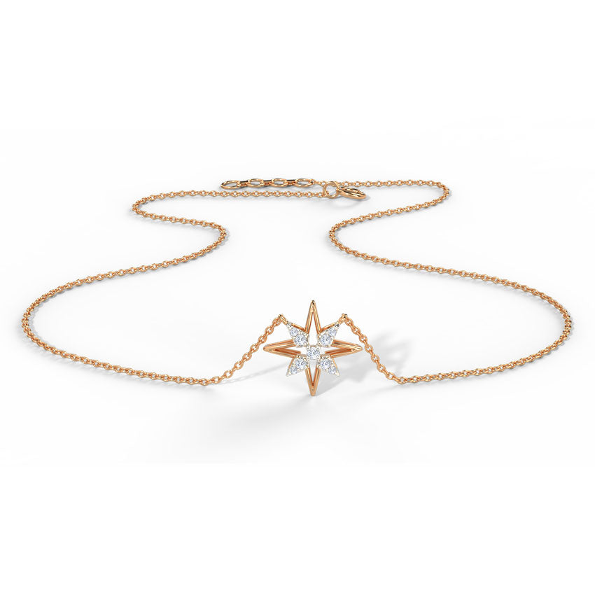 Glittering Star Diamond Necklace