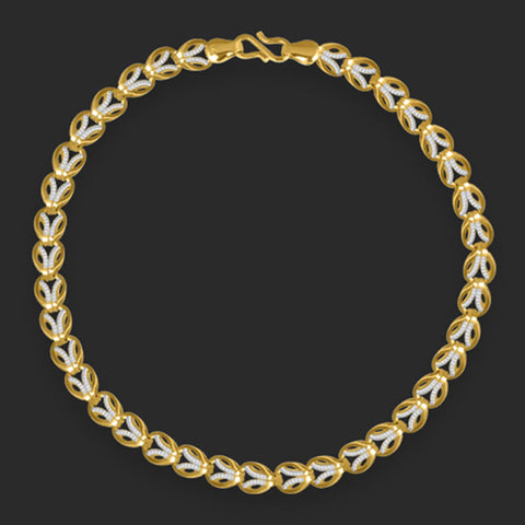 Juana Leaf 22KT Gold Bracelet