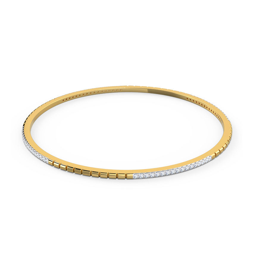 Glenda Textured Diamond Bangle