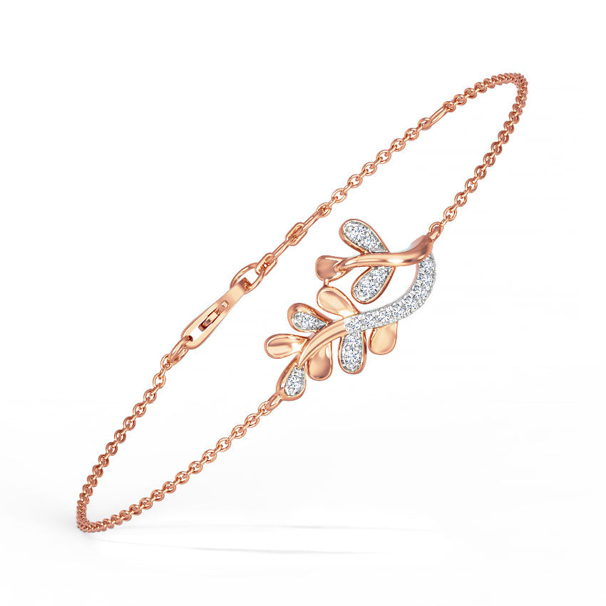 Akiha Leaf Diamond Bracelet