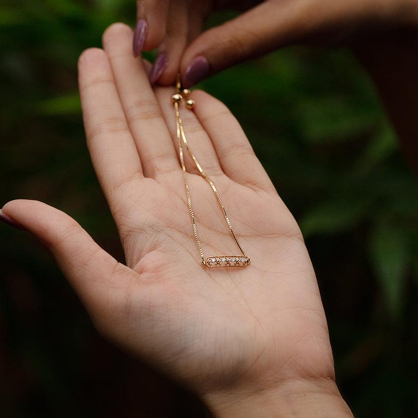 Sleek Diamond Adjustable Bracelet