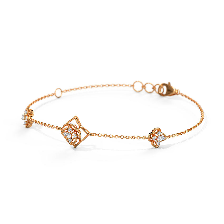 Bella Floral Diamond Bracelet