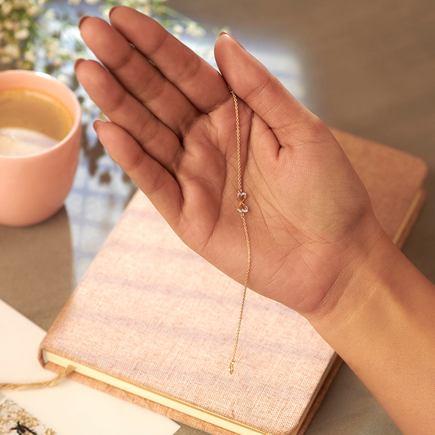 Twain Heart Diamond Bracelet