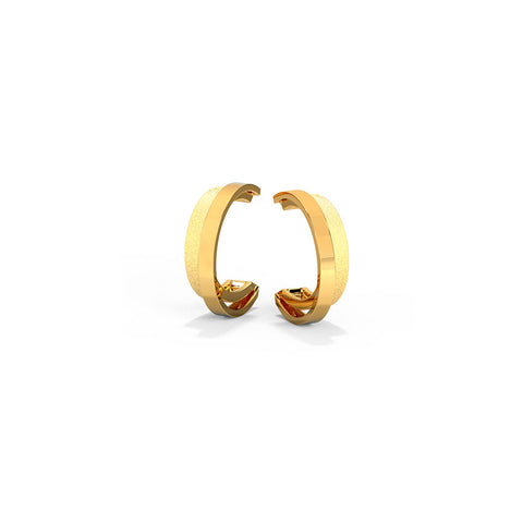 Duo Delights Gold Hoop Earrings