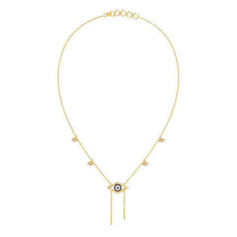 In Style Evil Eye Diamond Necklace