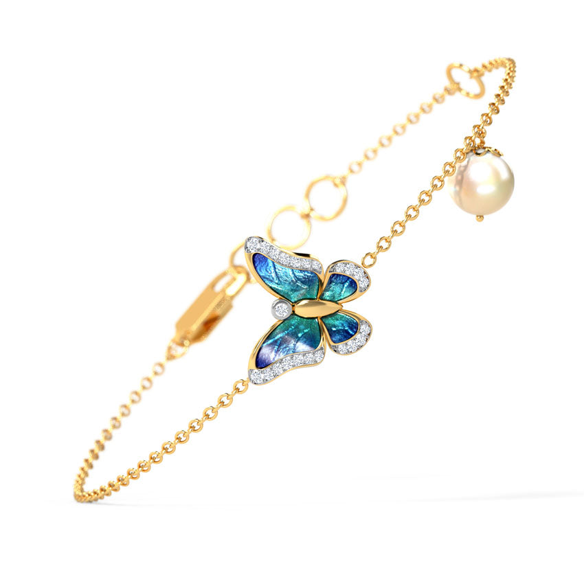 Delicate Flutter Pearl Bracelet