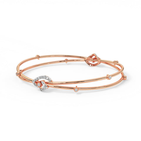 Janaki Twisted Diamond Bangle