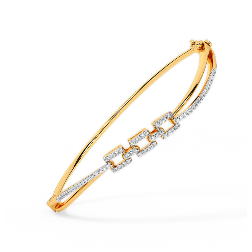 Wave Serenade Diamond Bracelet
