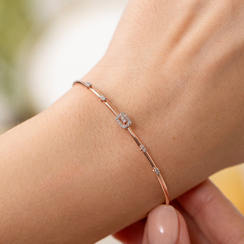 Modern Quad Diamond Bracelet