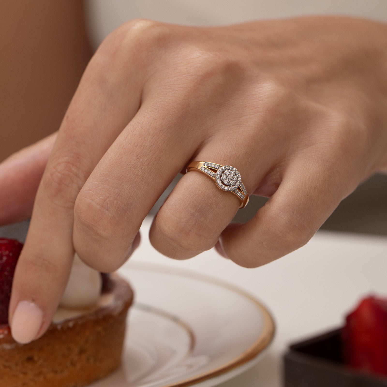 Citric Sparkle Diamond Ring