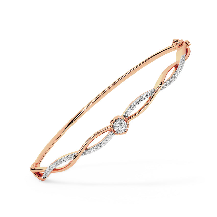 Dazzling Twist Diamond Bracelet