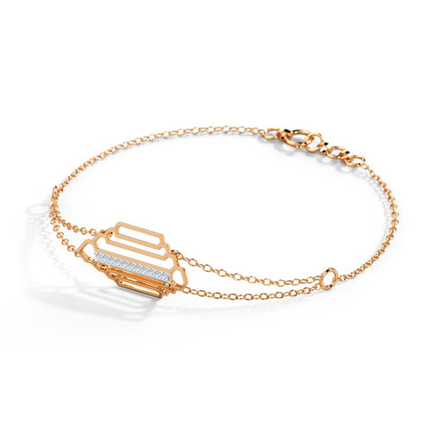 Regal Stepped Diamond Bracelet