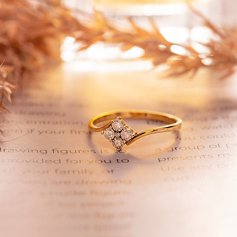 Quad Miracle Plate Diamond Ring