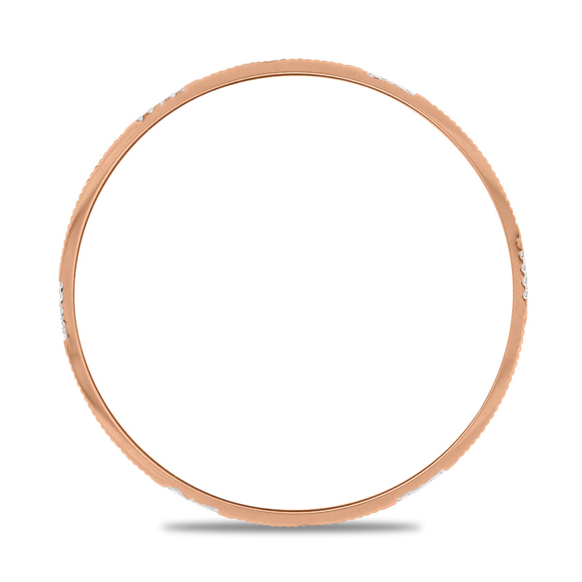 Classic Rose Diamond Bangle