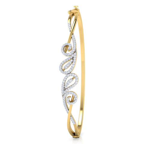 Paisley Scroll Diamond Bracelet