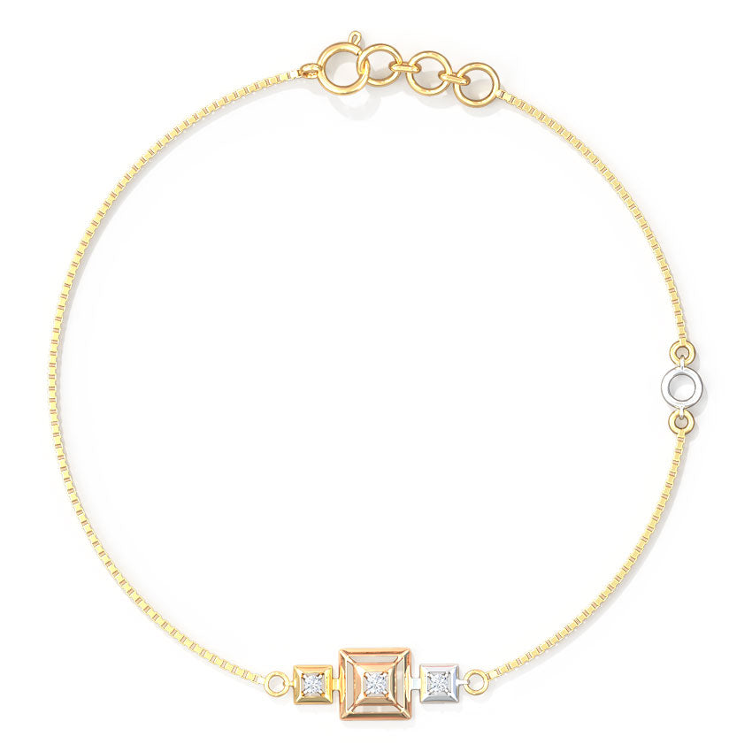 Erin Square Diamond Bracelet