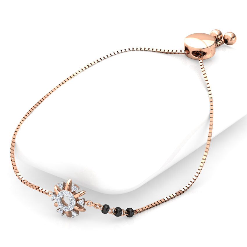 Aashi Diamond Mangalsutra Bracelet