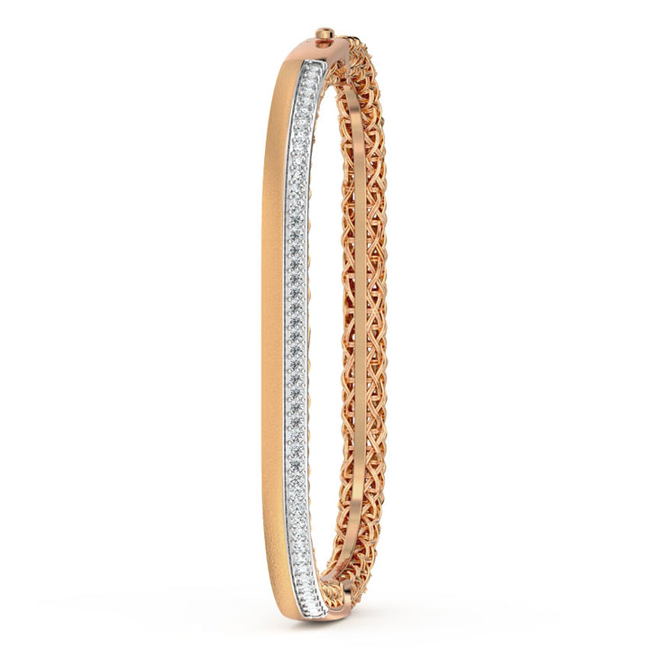 Modern Interlaced Diamond Bracelet