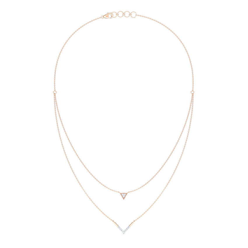 Victory Multi Layer Diamond Necklace