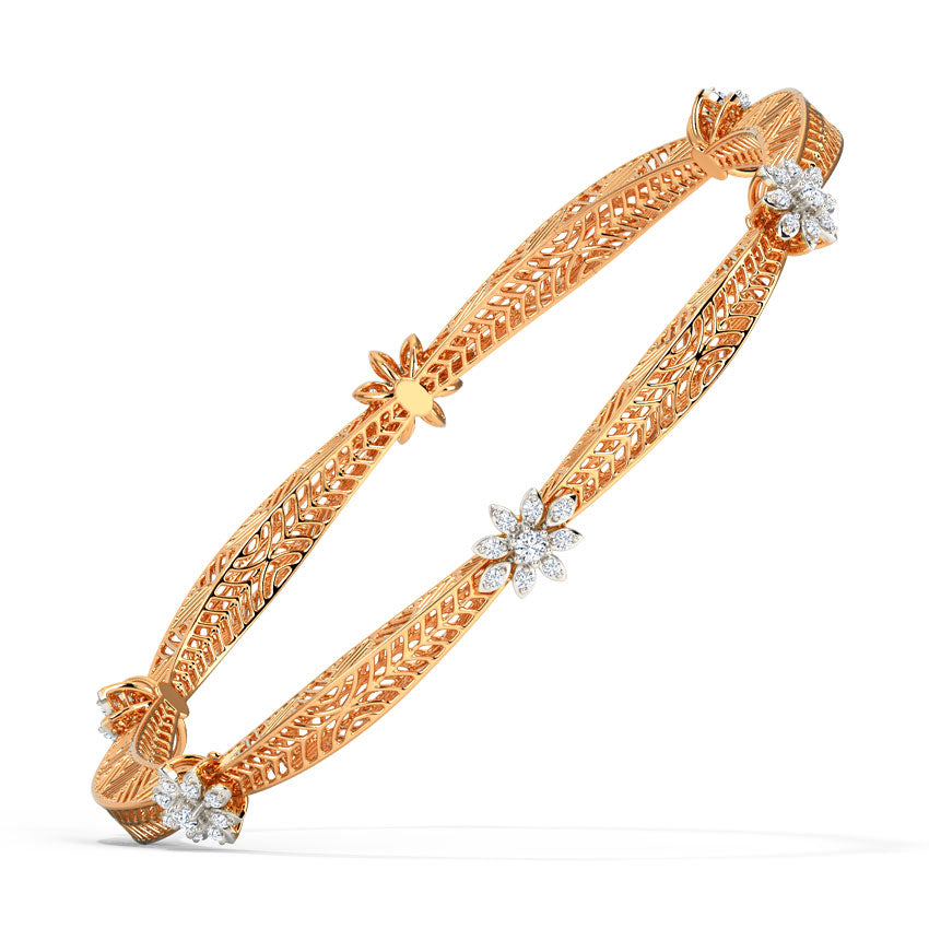 Daisy Mesh Diamond Bangle