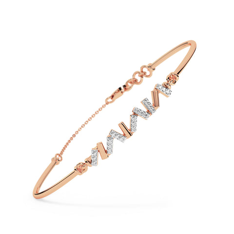 Zoyela Diamond Tube Bracelet