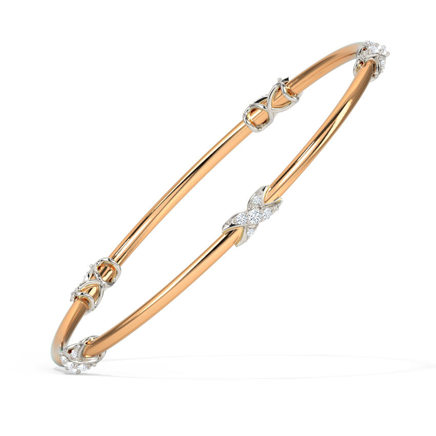 Enfold Infinity Diamond Bangle