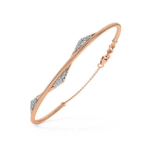 Avery Diamond Tube Bracelet