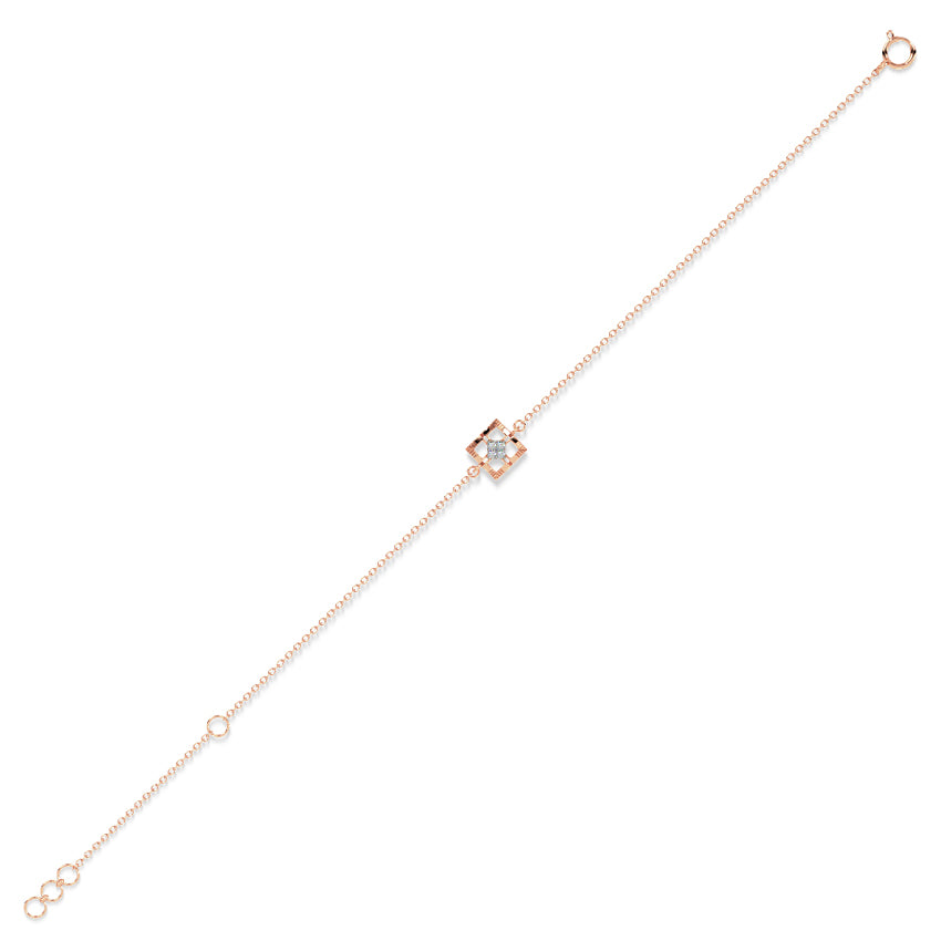 Delicate Quad Diamond Bracelet