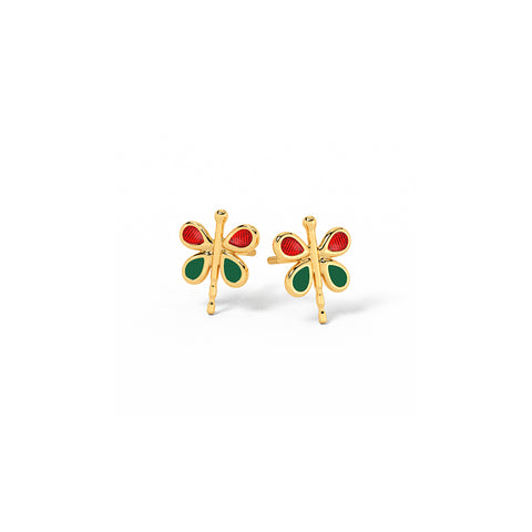 Rainbow Butterfly Stud Earring