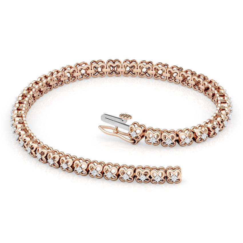 Glimmer Floret Diamond Tennis Bracelet