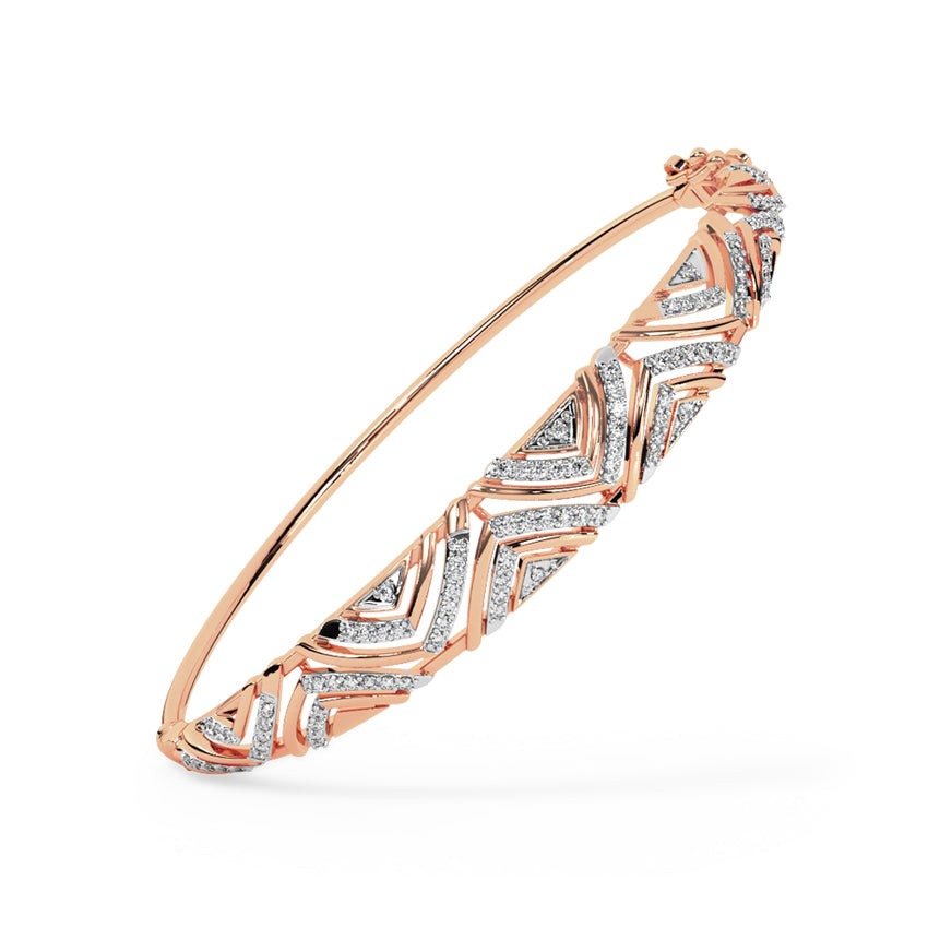 Sparkling Zigzag Diamond Bracelet