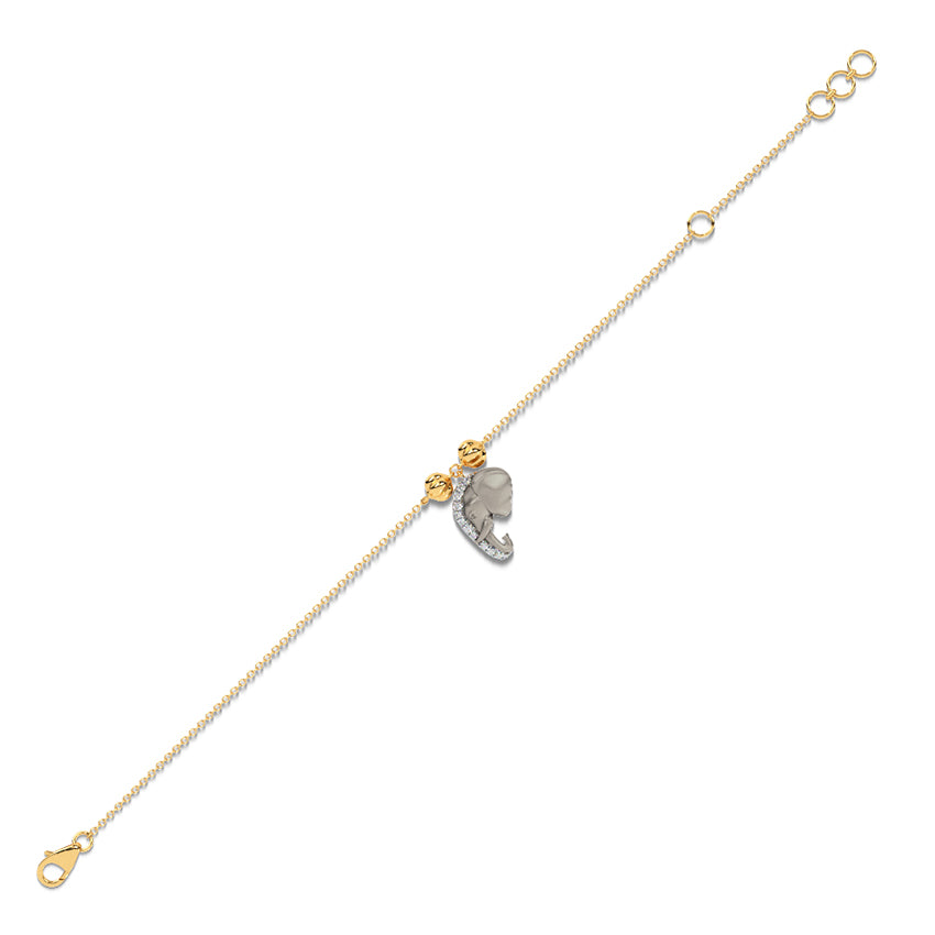 Glimmering Giant Diamond Chain Bracelet