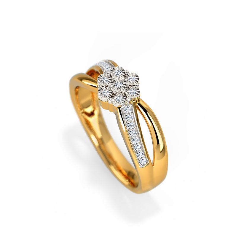 Cluster Miracle Plate Ring