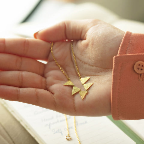 Joely Hammered Gold Necklace