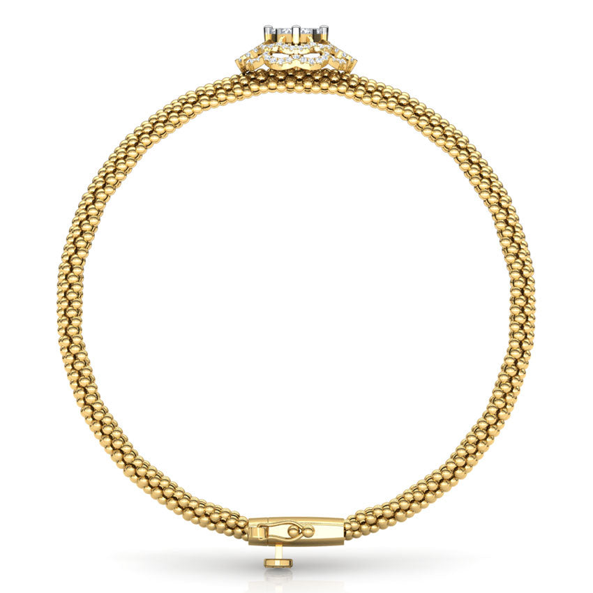 Granular Bloom Diamond Bracelet