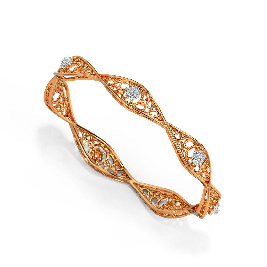 Twiz Diamond Bangle