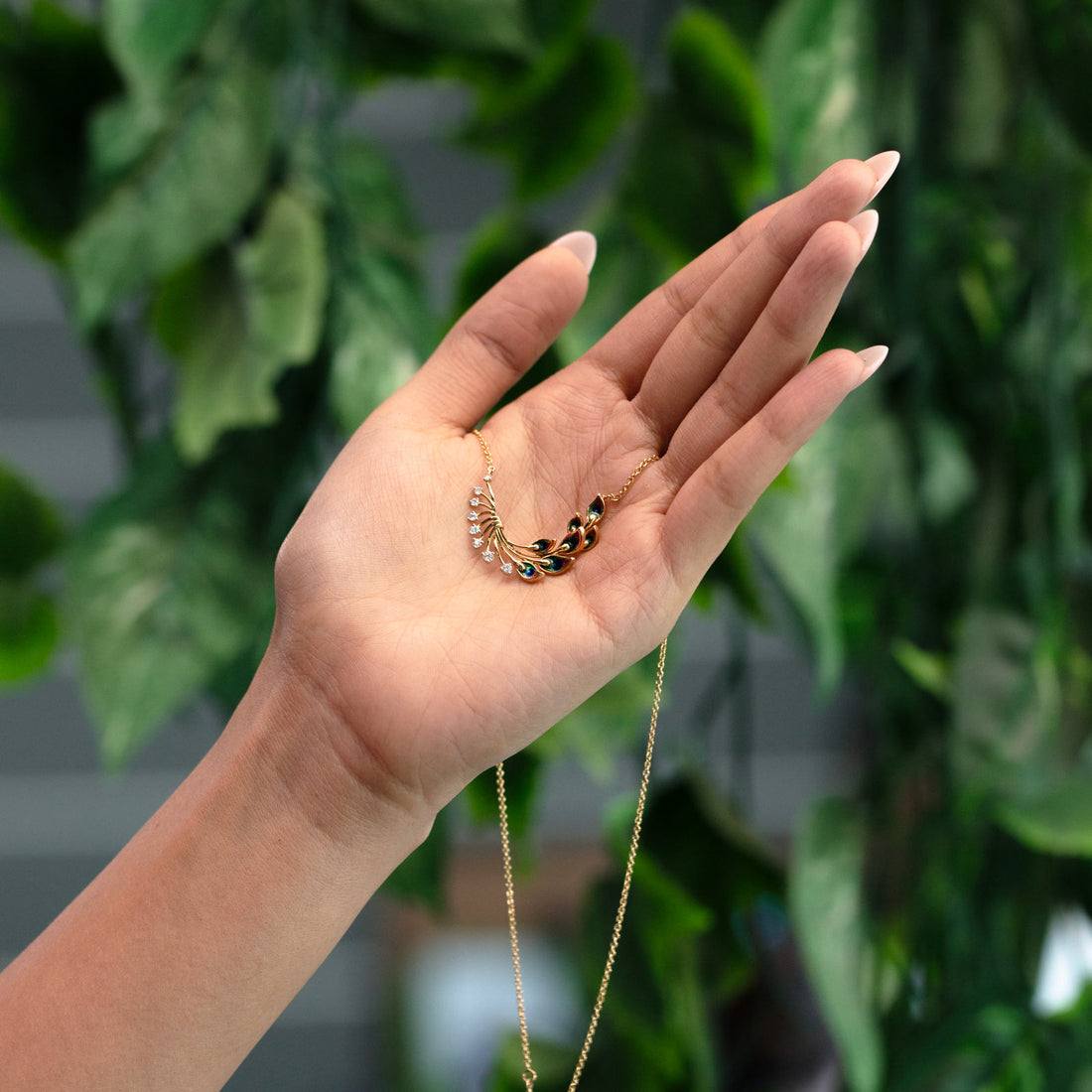 Royalty Peacock Diamond Necklace