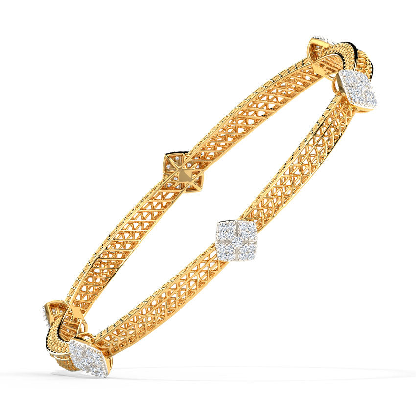 Glitter Mesh Diamond Bangle