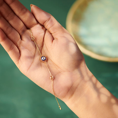 Chic Evil Eye Gold Bracelet