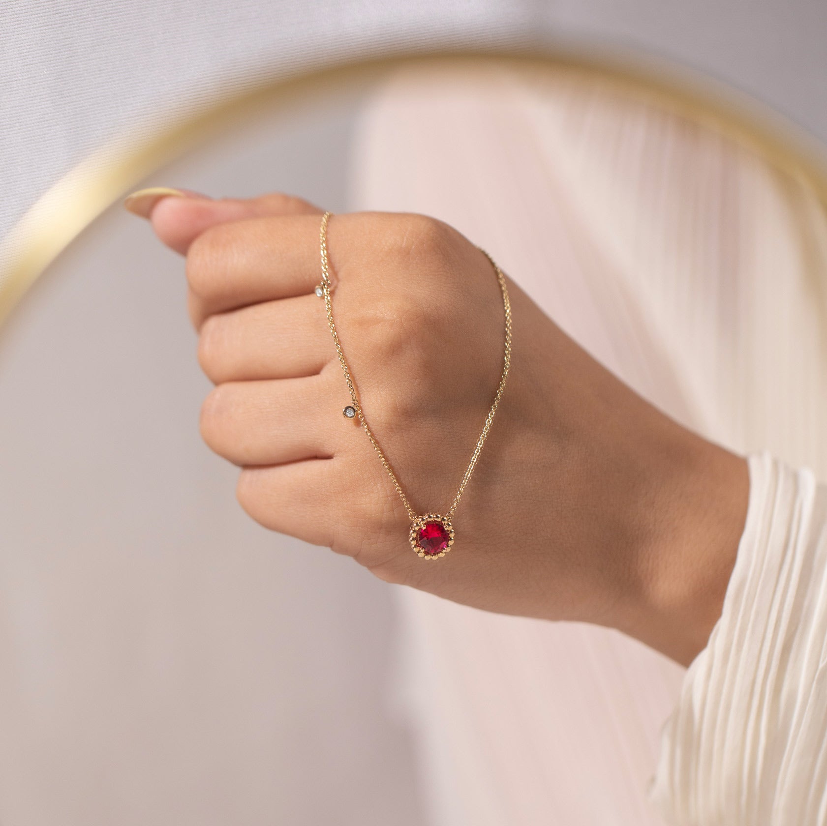 Sharon Gemstone Necklace